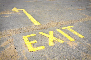 Exit sign