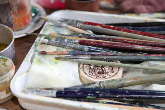 pinceaux du peintre erika gage-bethke