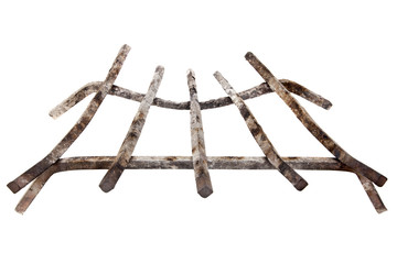 fireplace iron grate