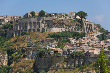 Obraz premium Gerace, a medieval town in the province of Reggio Calabria