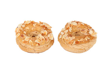 Almond topped pastries