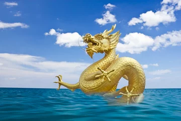 Crédence de cuisine en verre imprimé Dragons Roi dragon de l& 39 océan