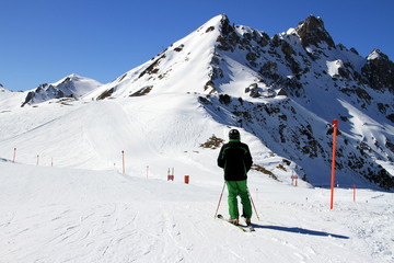 Fototapeta na wymiar sport d'hiver...Davos