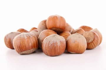 isolated hazelnut