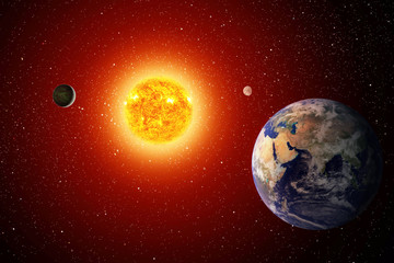 Obraz na płótnie Canvas Solar System (obrazy Kolaż z www.nasa.gov)