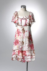 Fashion clothing on mannequin in light background