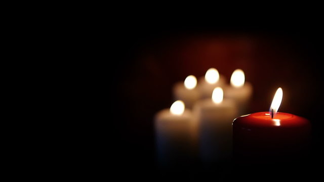 HD - Beautiful red candle background