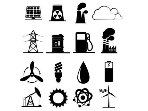 Set of industrial icons