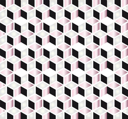 Embossed cuboids abstract background.