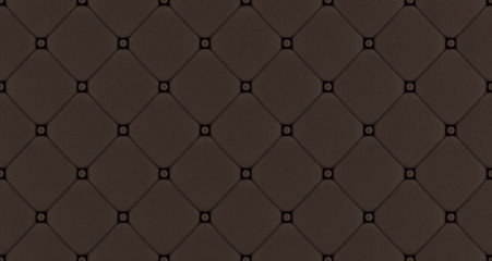 Fototapeta premium Brown buttoned leather pattern