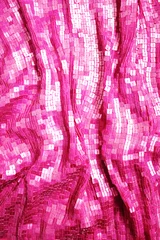 Foto auf Acrylglas Fuchsia Sequins Texture © vali_111