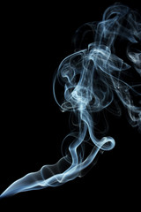 Abstract smoke on black  background