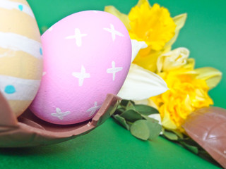 Easter Eggs and Daffodils