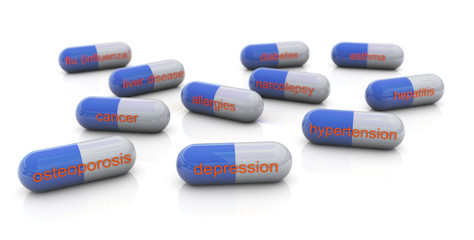 3d pills with diseases name