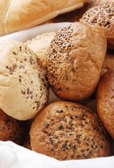 Heap of different bread