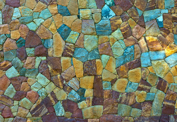 Naklejka premium Pattern of old stone Wall Surfaced