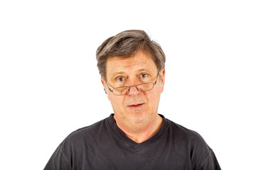 portrait of man in sorrow