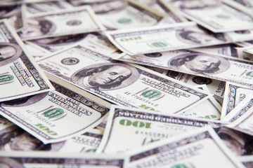 close up of dollars background