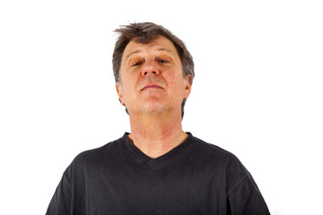 Fototapeta premium portrait of man in sorrow