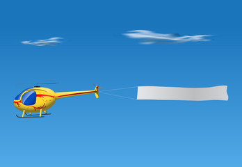 helicopter banner