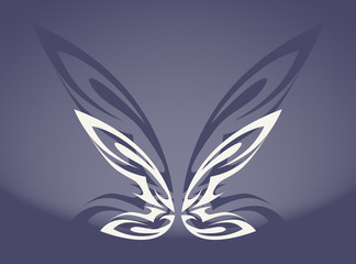 The gray butterfly
