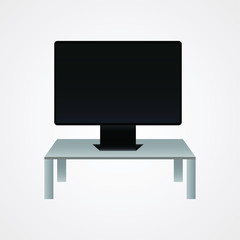 LCD TV (vector illustration)