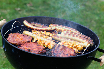 Grill im Garten