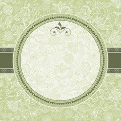 floral pattern with frame