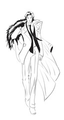 SKETCH. Man in business