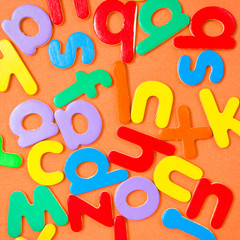 Colorful letters