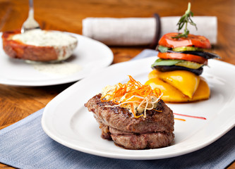 Grilled Steak and vegetables
