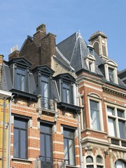 Obraz premium Houses in art nouveau style