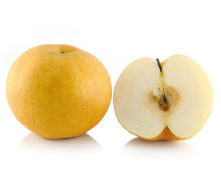 asian-pear fruit on white background