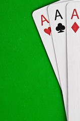 Ases against green cloth