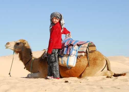 enfant et dromadaire