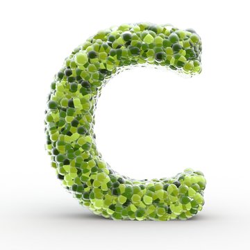 Texteffekt Molek&uuml;le gr&uuml;n C
