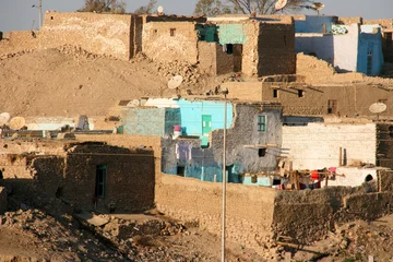 Stoff pro Meter Maisons en bordure du Nil © YuricBel