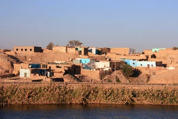 Fensteraufkleber Maisons en bordure du Nil © YuricBel