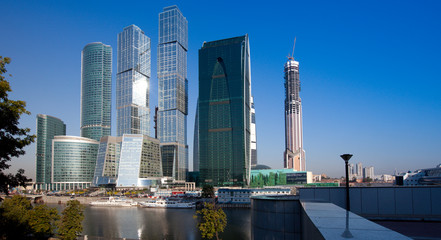 skyscrapers of Moscow City