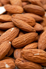 almonds background