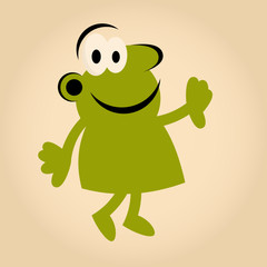 cartoon mann grün