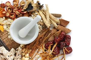 chinese food therapy, traditional chinese herbal medicine - obrazy, fototapety, plakaty