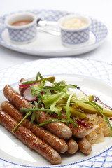 sausages and potatoes