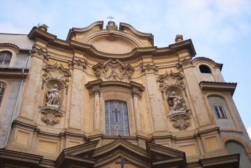 Fototapeta na wymiar The Magdelana Church in Rome IIaly