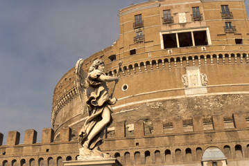 Castel SantAngelo and Angel Rome Italy