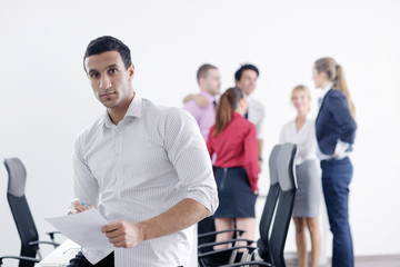 young business man at meeting