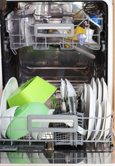 Open dishwasher