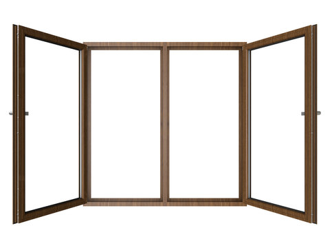 holzfenster offen