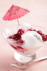 Sundae with cherry