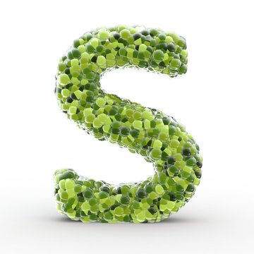 Texteffekt Molek&uuml;le gr&uuml;n S